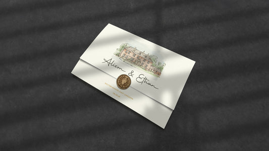2 Fold Wedding Invitations