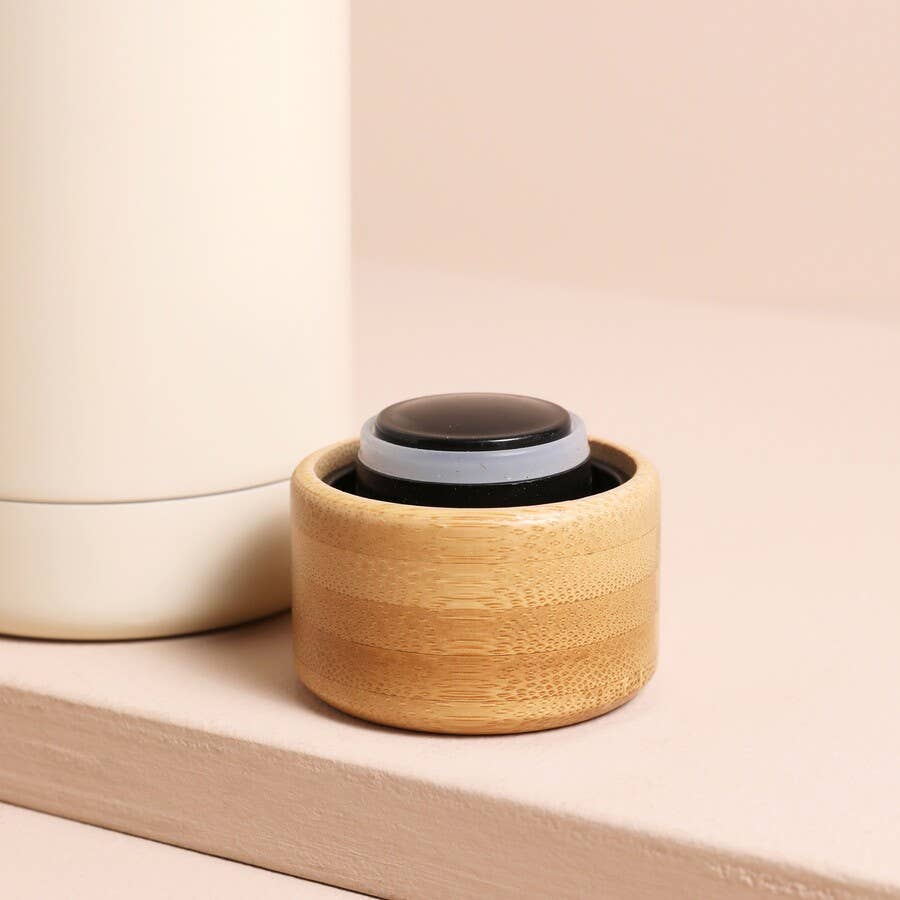 Bottle inside bag or tote for daily commute