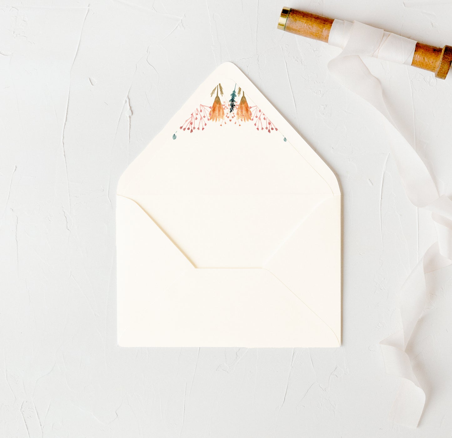 Fiery Envelope Lining
