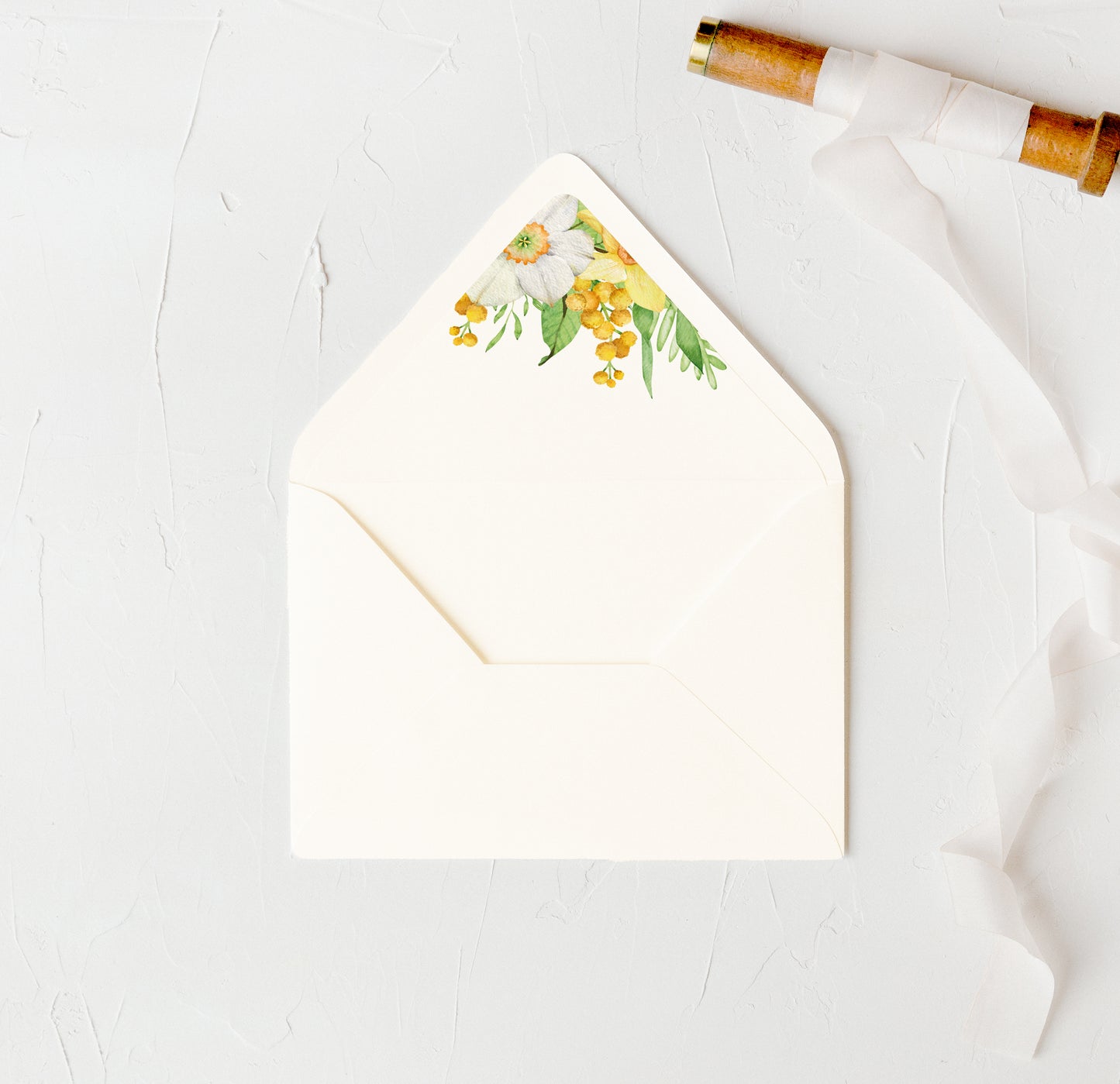 Daffodils Envelope Lining