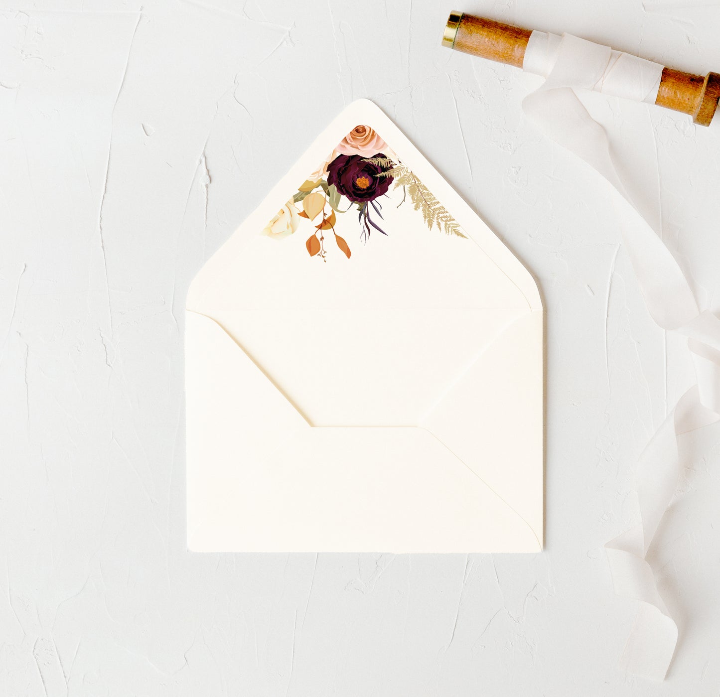 Dried Flowers Envelope Lining