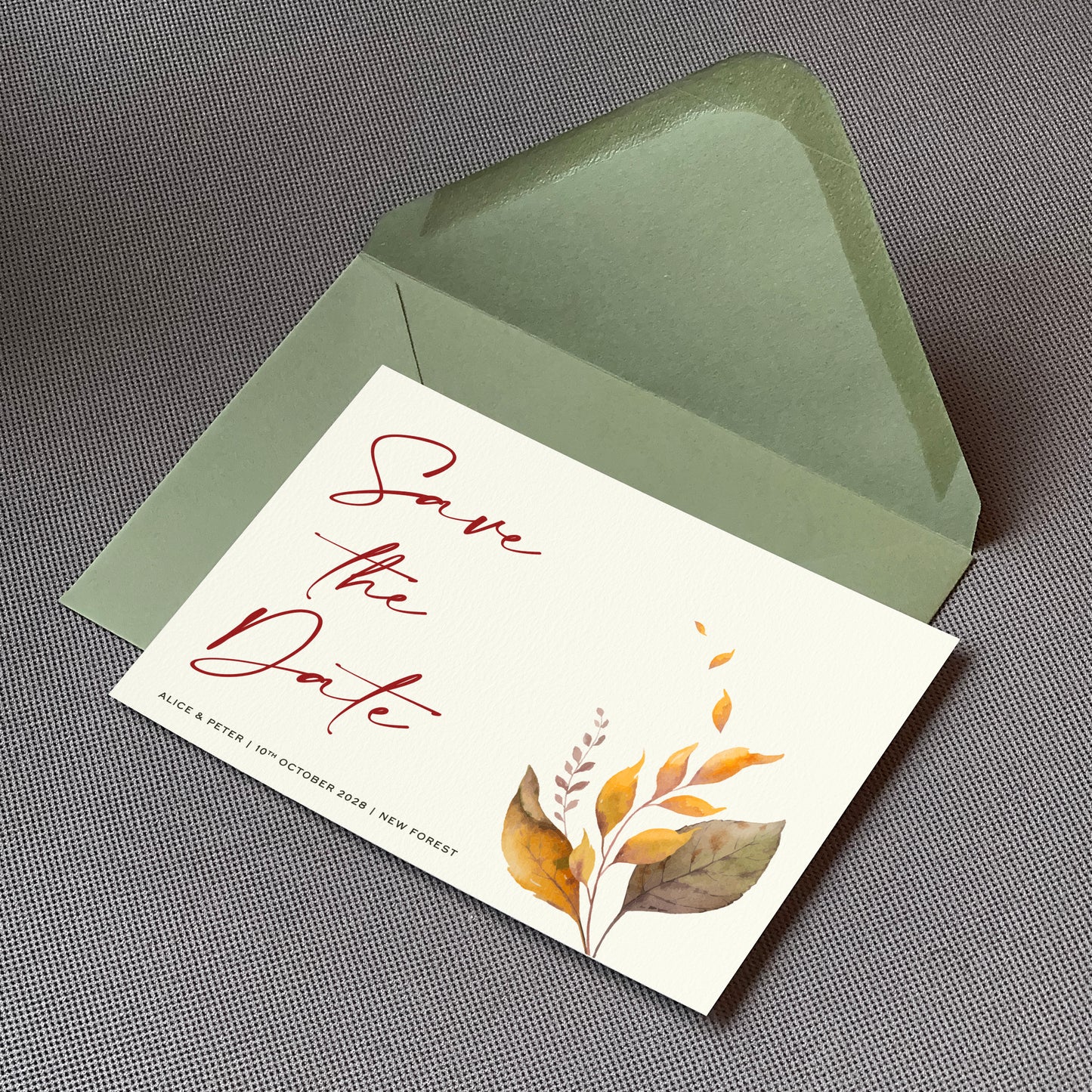 October Save The Date Cards