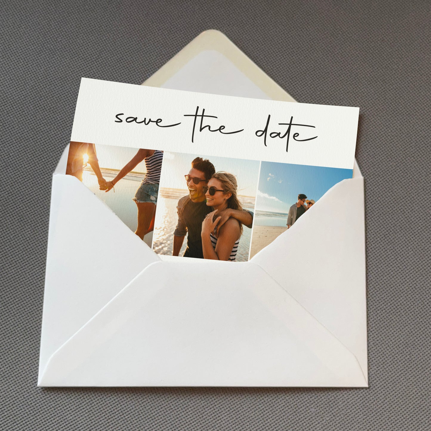 Photo Strip Save The Date Cards