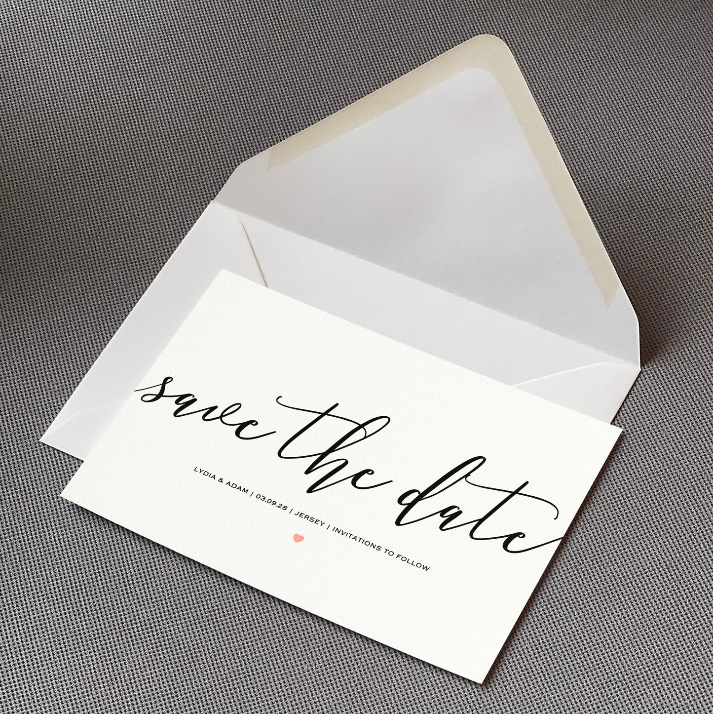 Minimalist Save The Date Cards