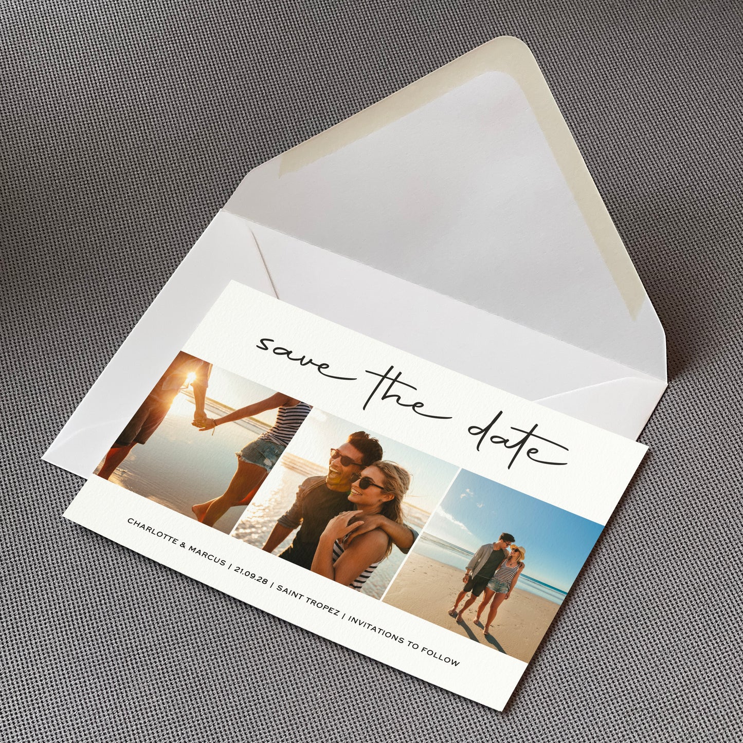 Photo Strip Save The Date Cards