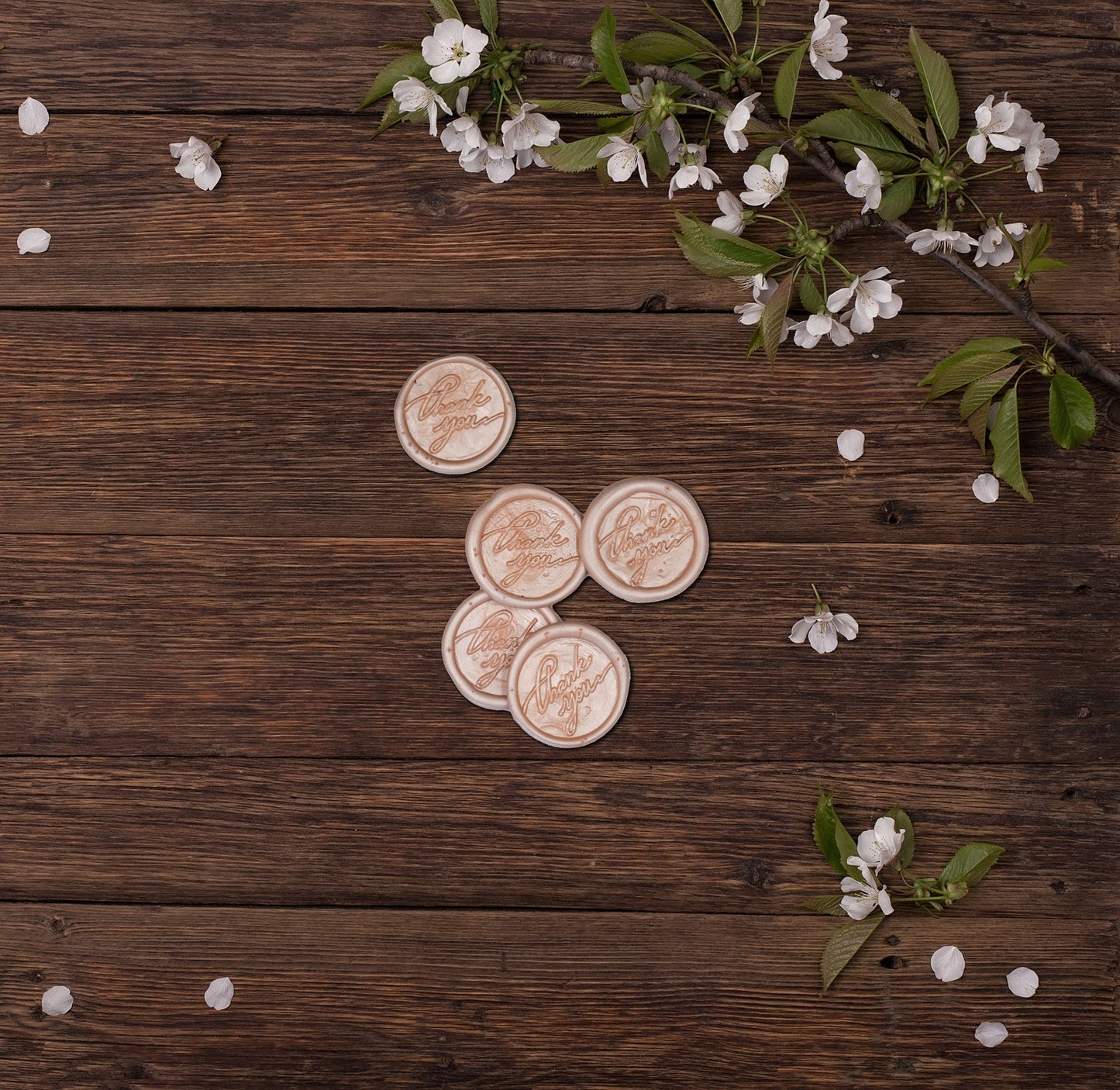 Blush Self Adhesive Wax Seals