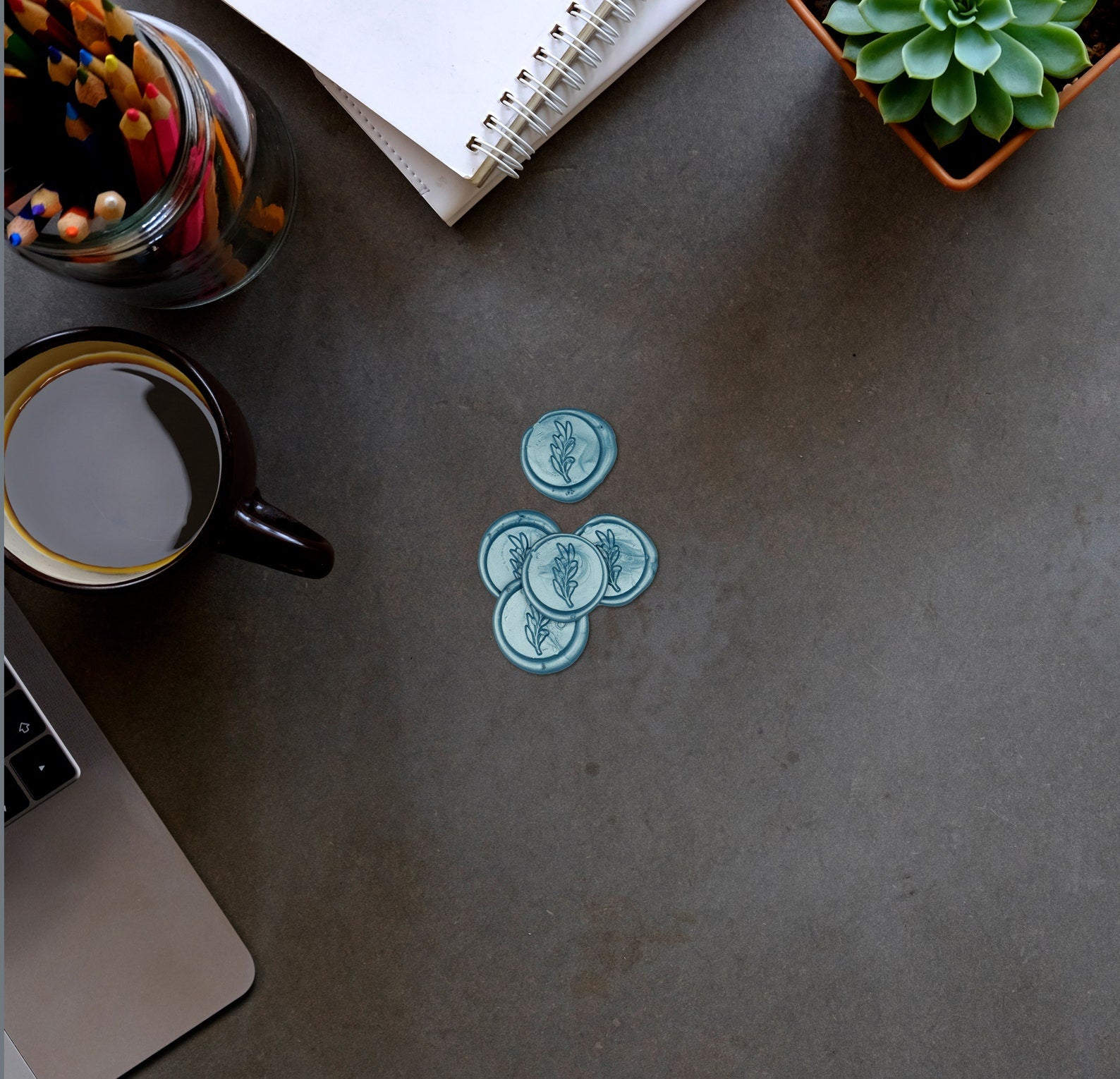 Leaves Wax Envelope Seal Stickers