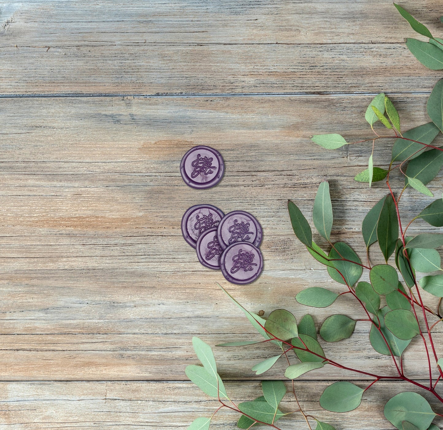 Purple Sticker Wax Seals