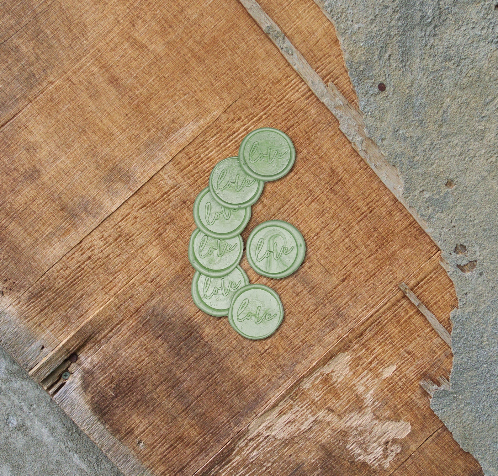 Love Sage Green Wax Seals