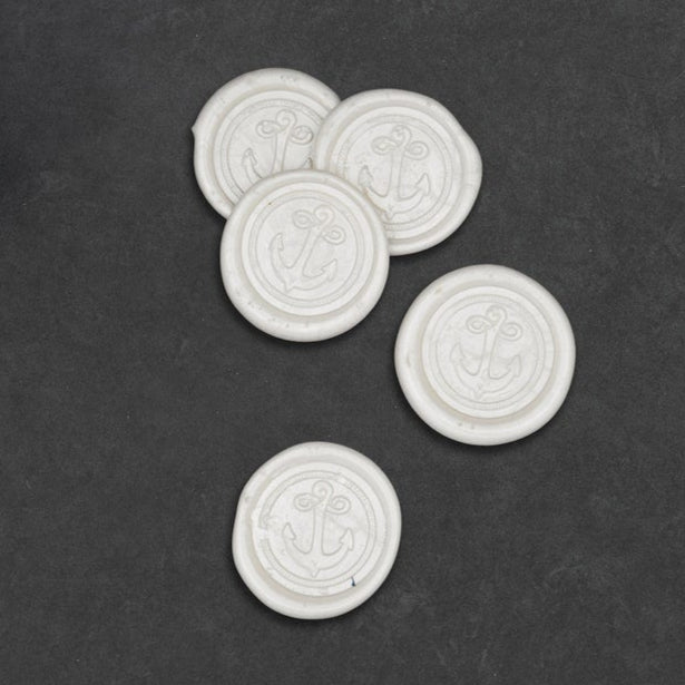 Anchor Pearl White Wax Seals