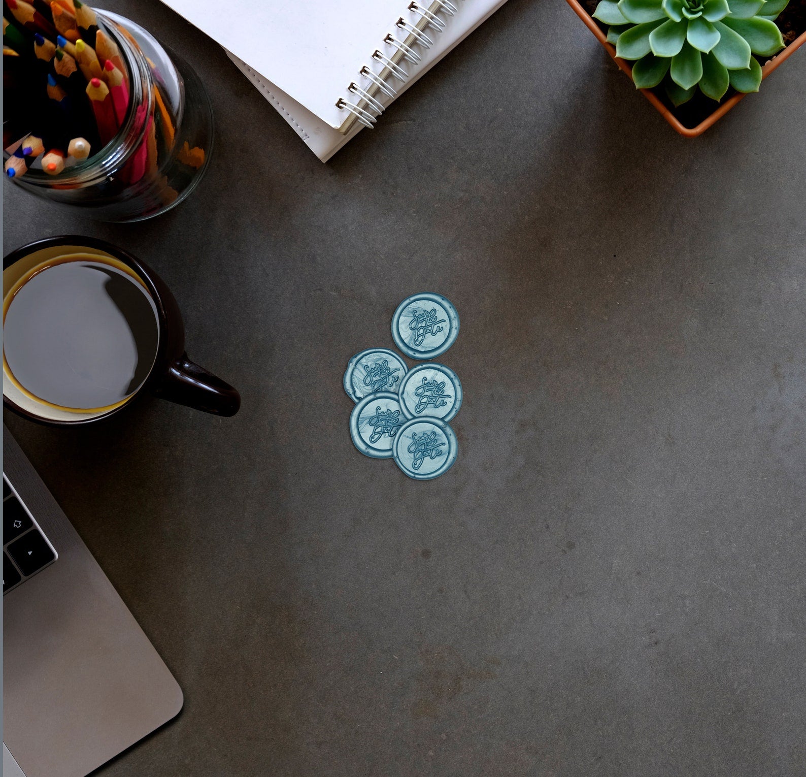 Save The Dates Wax Envelope Seal Stickers