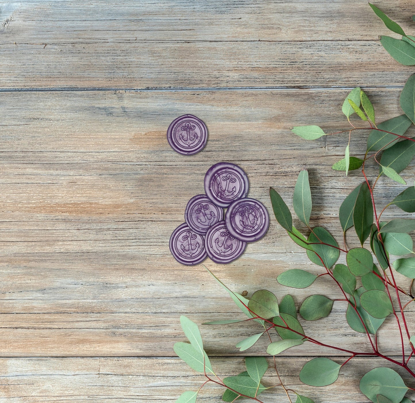 Purple Sticker Wax Seals
