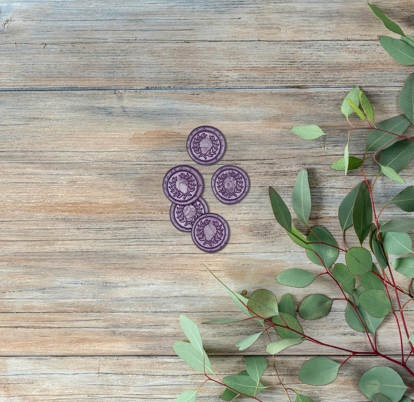 Purple Sticker Wax Seals
