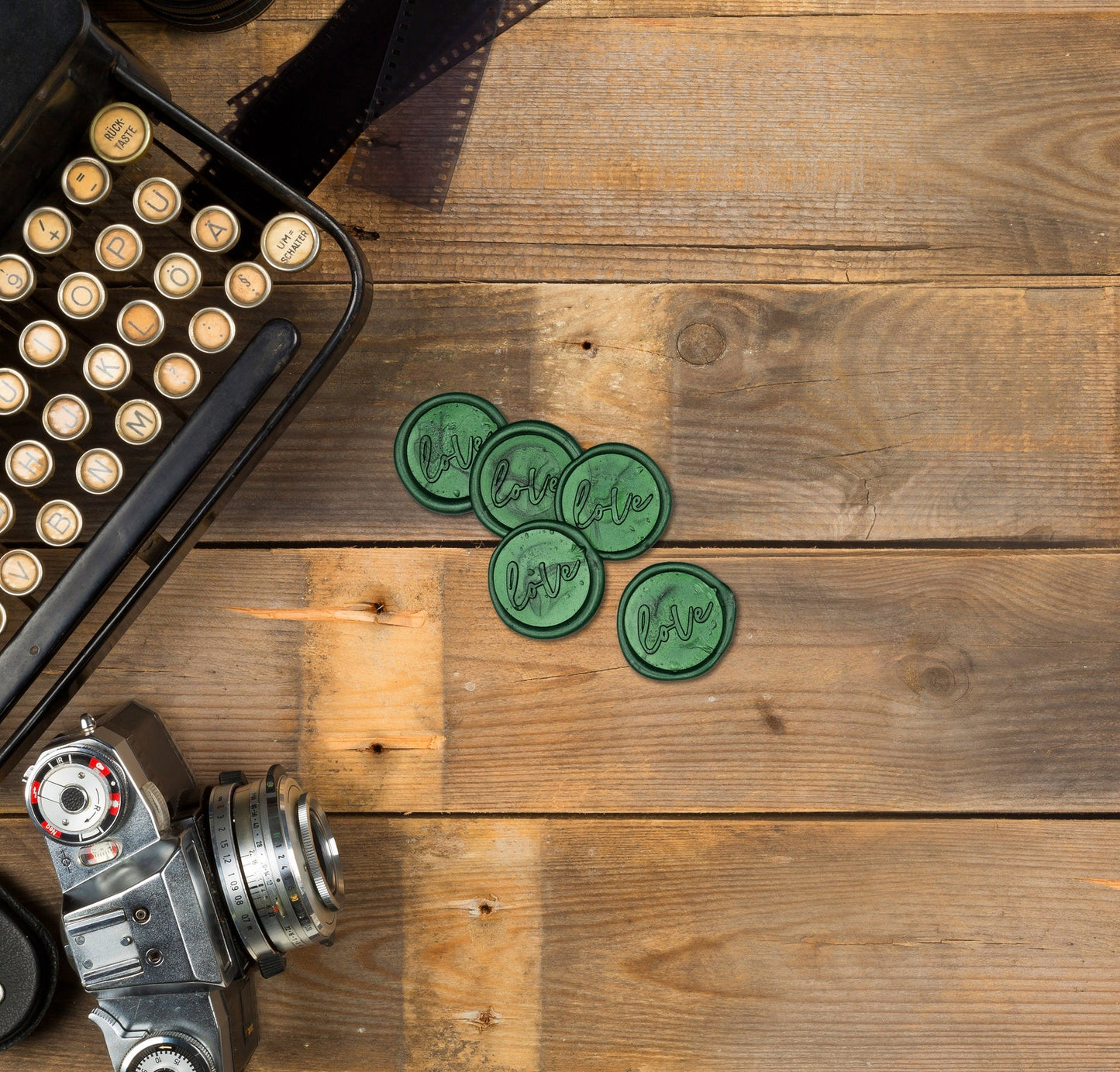 Green Wax Seals For Wedding Invitations