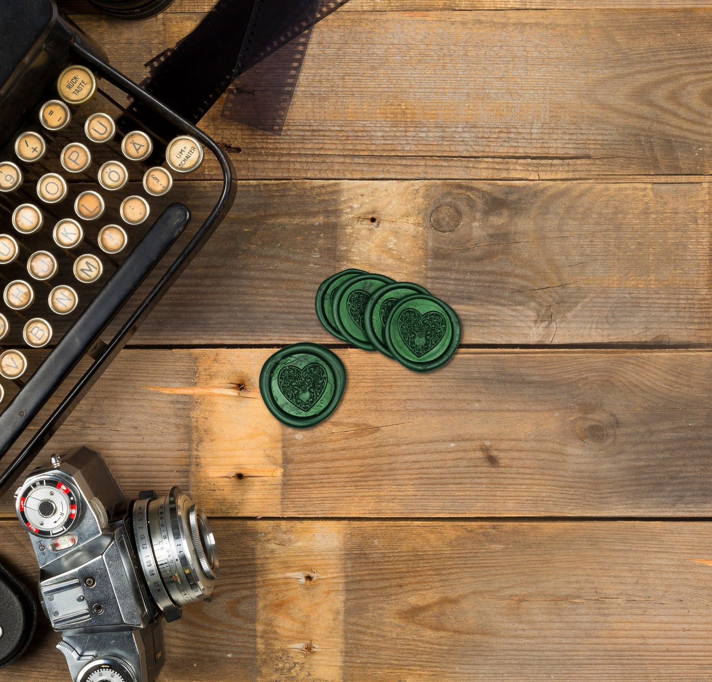 Green Wax Seals For Wedding Invitations