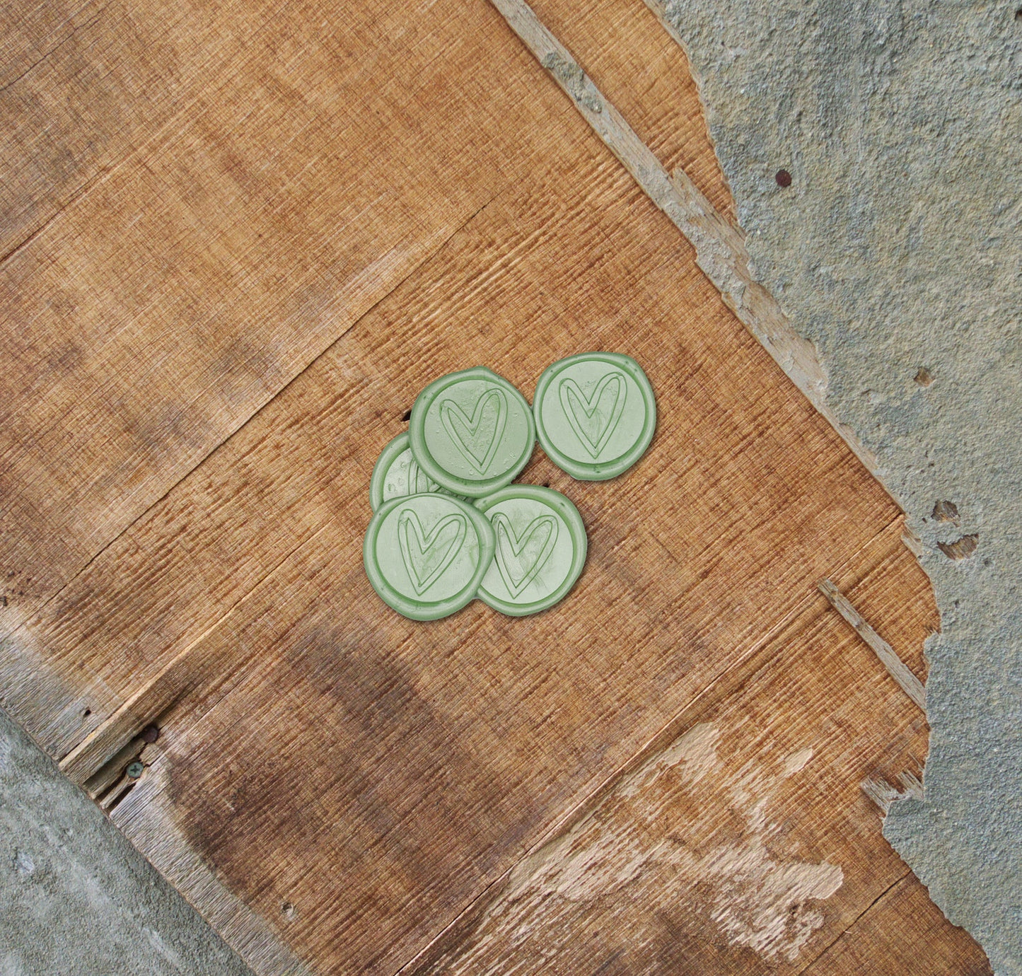 Mint Wax Seal Stickers