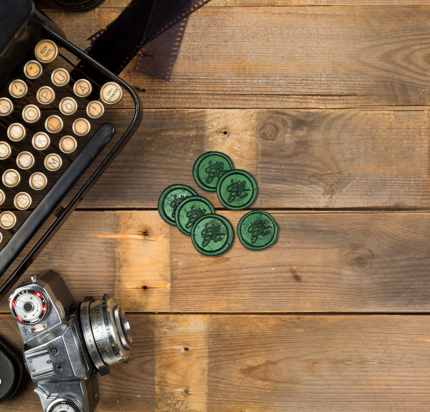 Green Wax Seals For Wedding Invitations