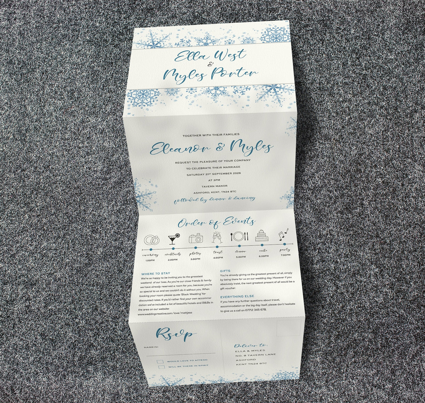 Winter Wedding Invitations