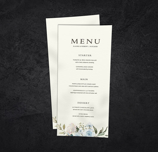 Wedding Dinner Buffet Menu