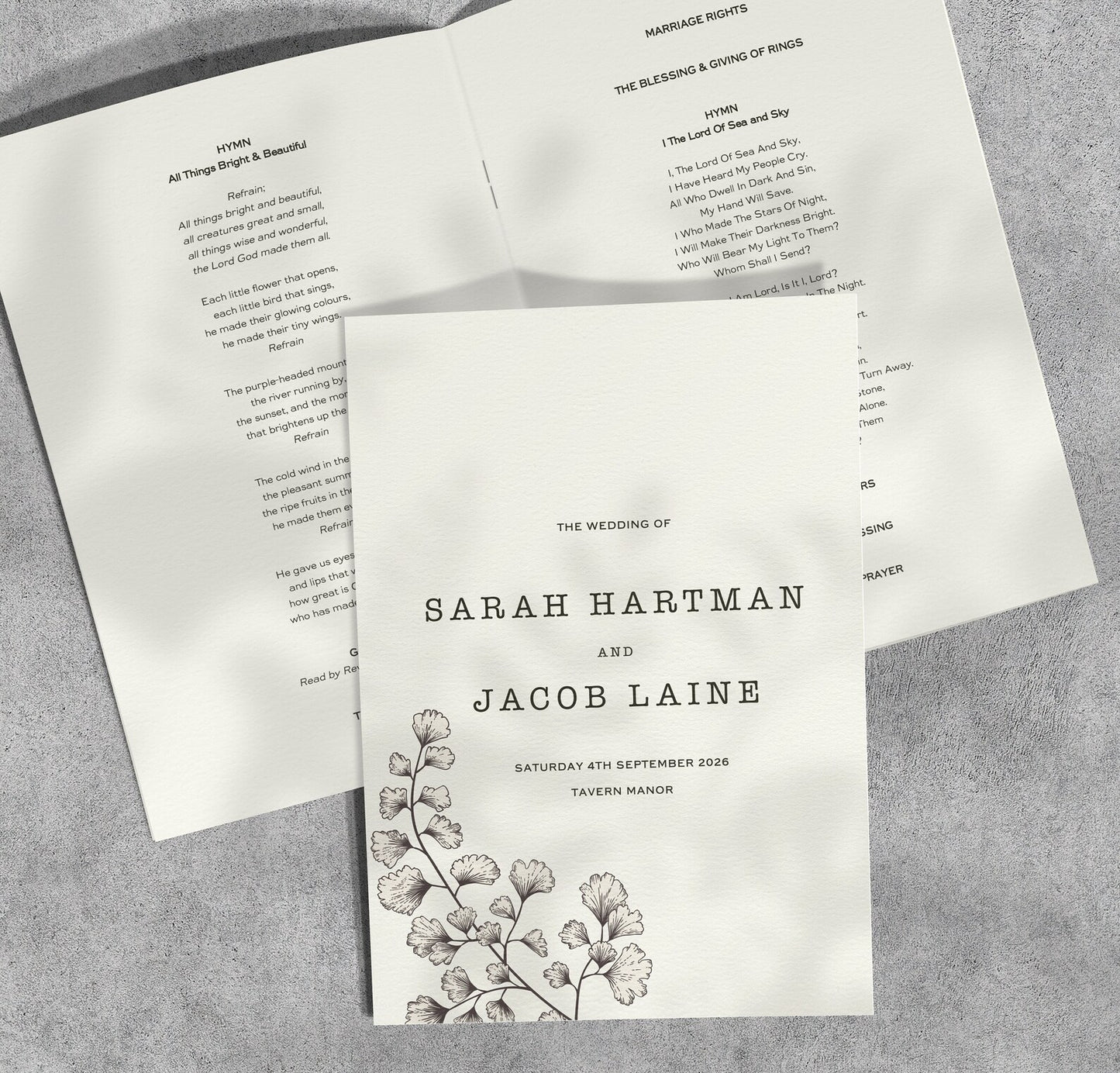 Catholic Wedding Booklet
