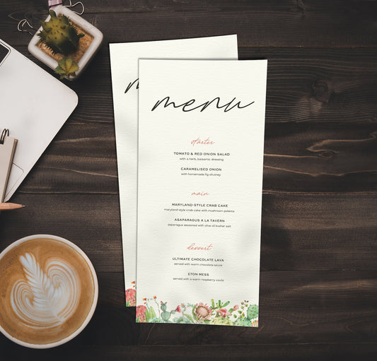 Wedding Breakfast Menu