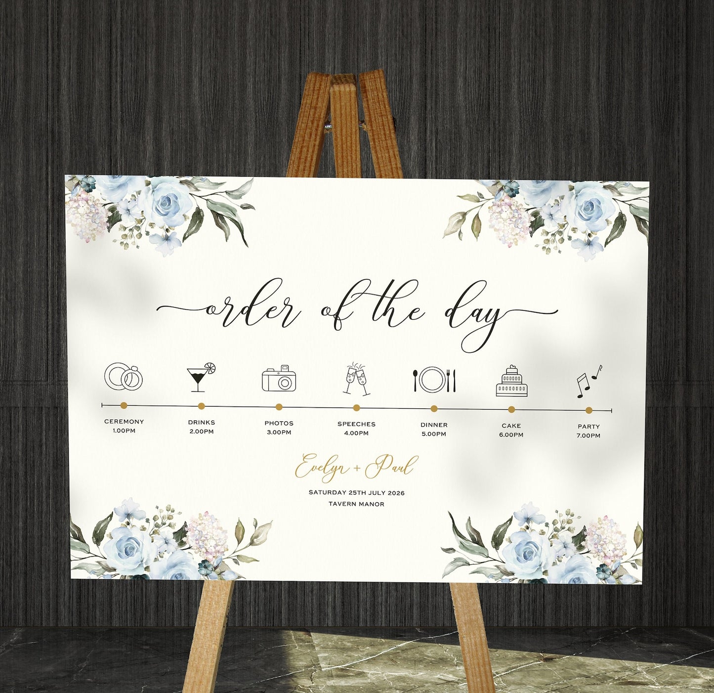 Order Of Day Sign