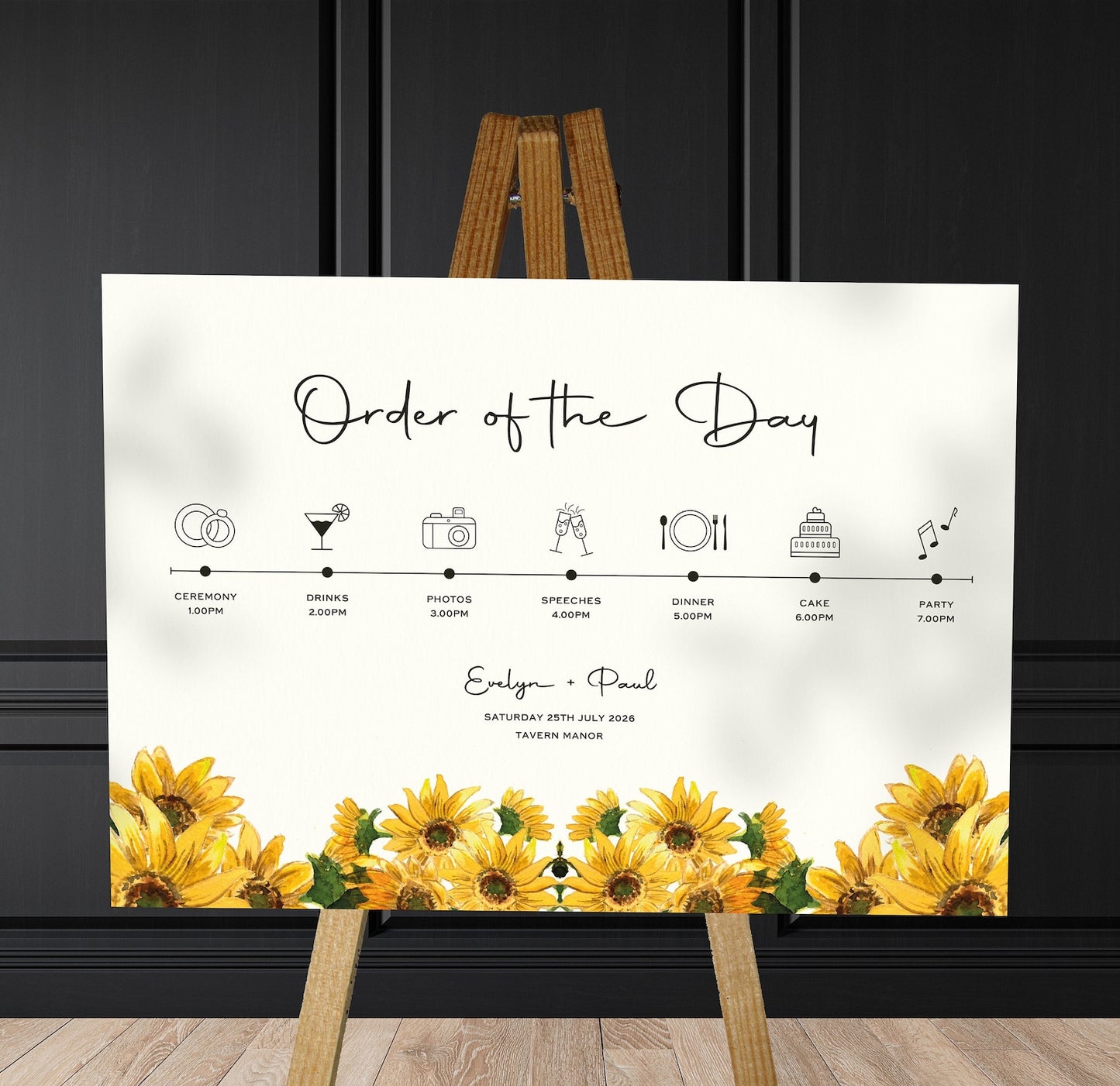 Wedding Order Sign