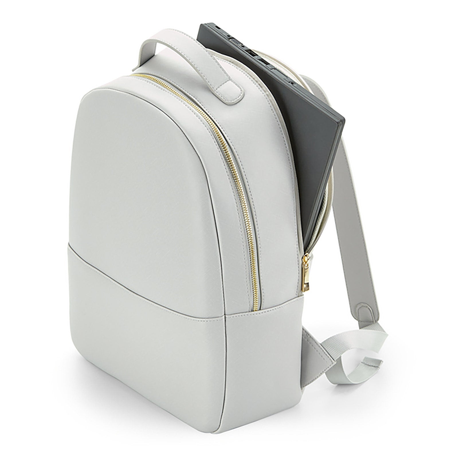 Laptop compartment on Stylish personalised gift set including backpack and matching items