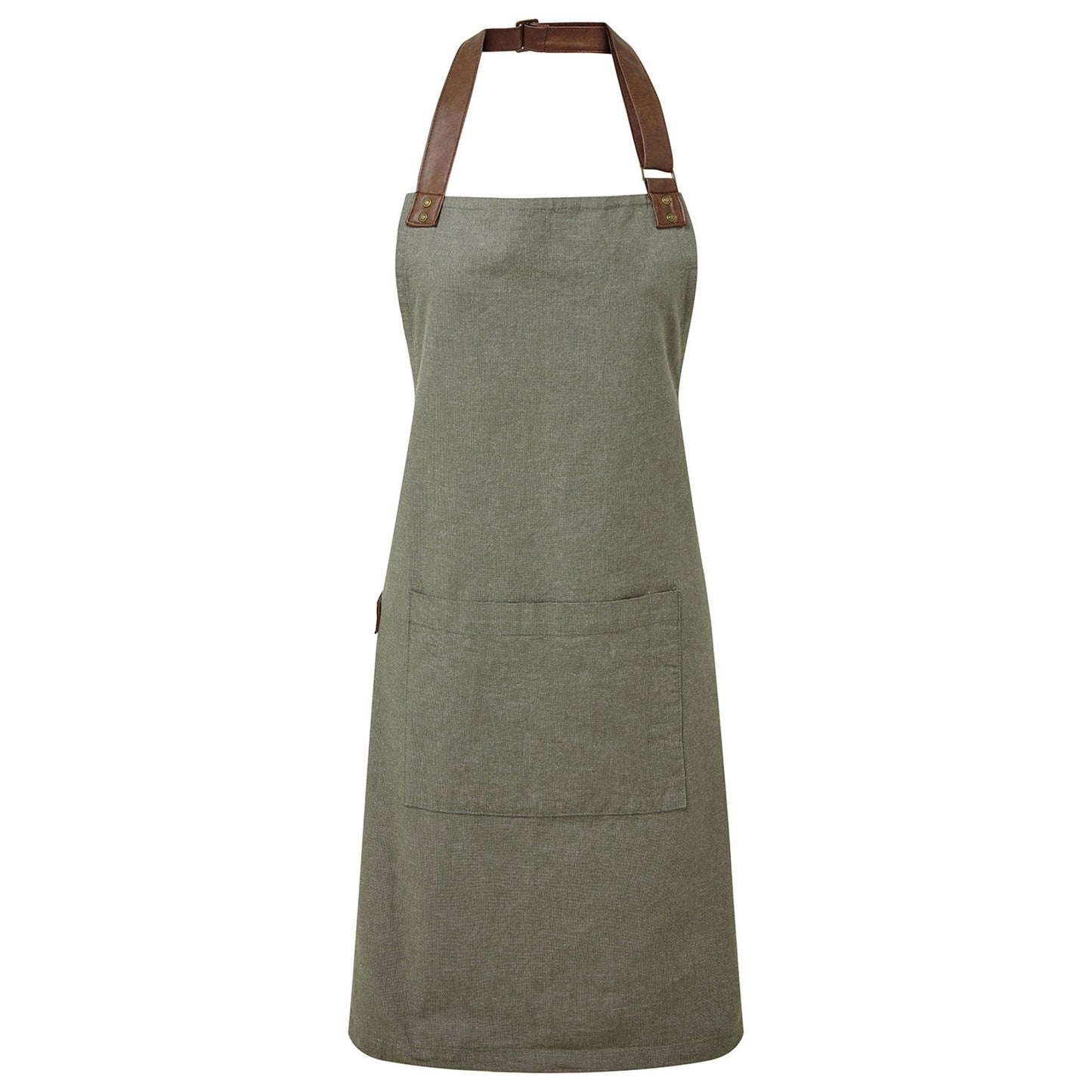 Monogrammed Apron | Personalised Cotton Bib Apron with Gold or Black Print