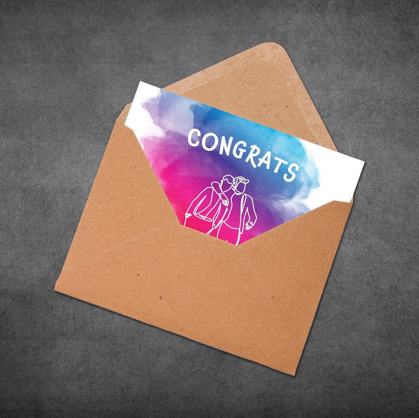 Congrats You Gays, Gay Wedding Card