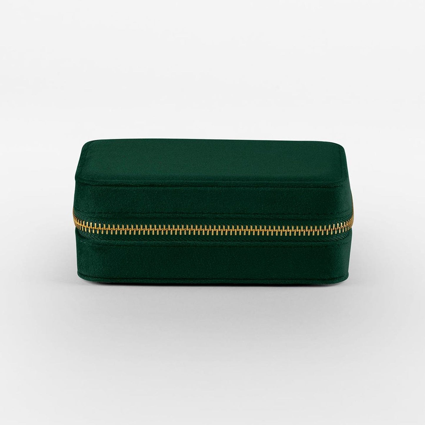 Organised earring and ring storage in sustainable velvet case