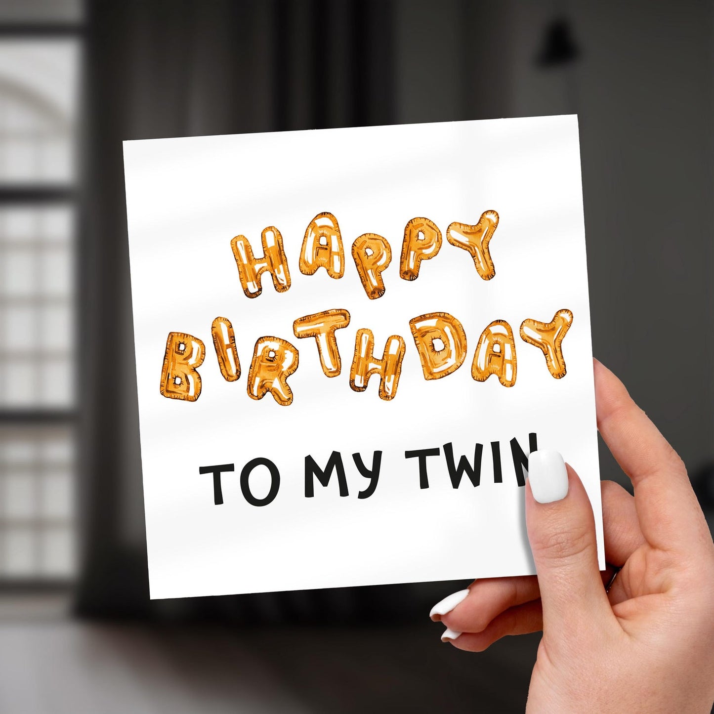 Happy Birthday Twin, Twin Birthday Card