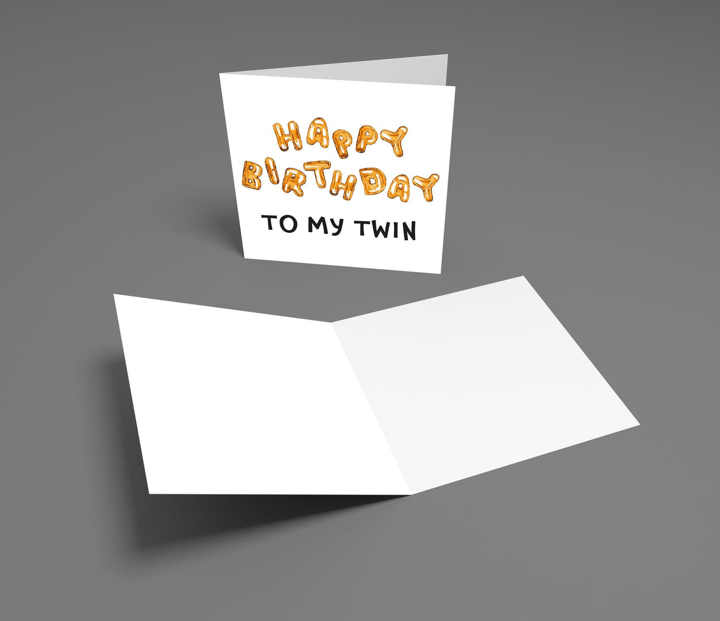 Happy Birthday Twin, Twin Birthday Card