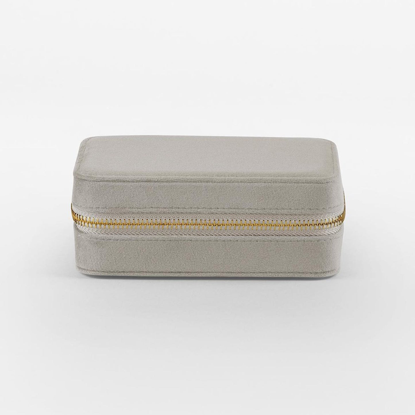 Gift idea for her – grey velvet jewellery box