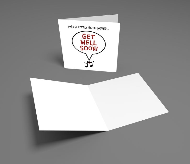 Get Well Soon Card - Little Note
