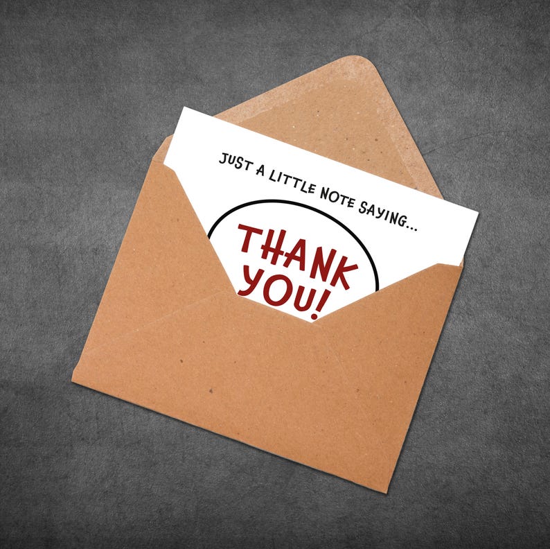 Thank You Card - Little Note