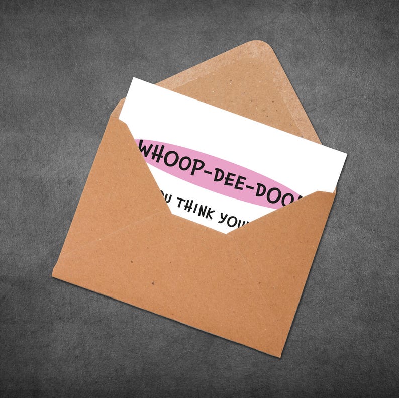 New Job Card - Whoop Dee Doo