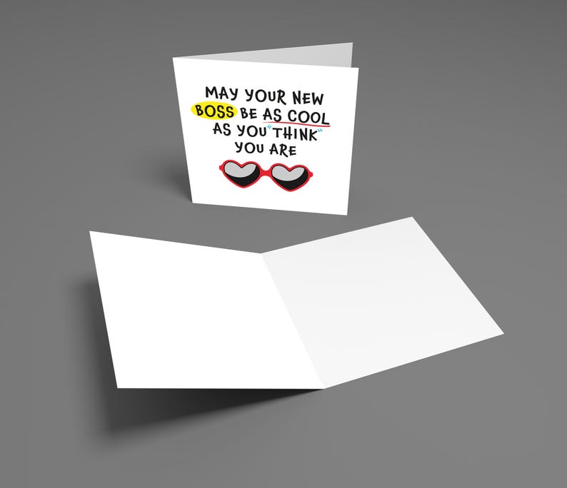 New Job Card - May Your New Boss