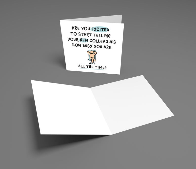 New Job Card - How Busy You Are