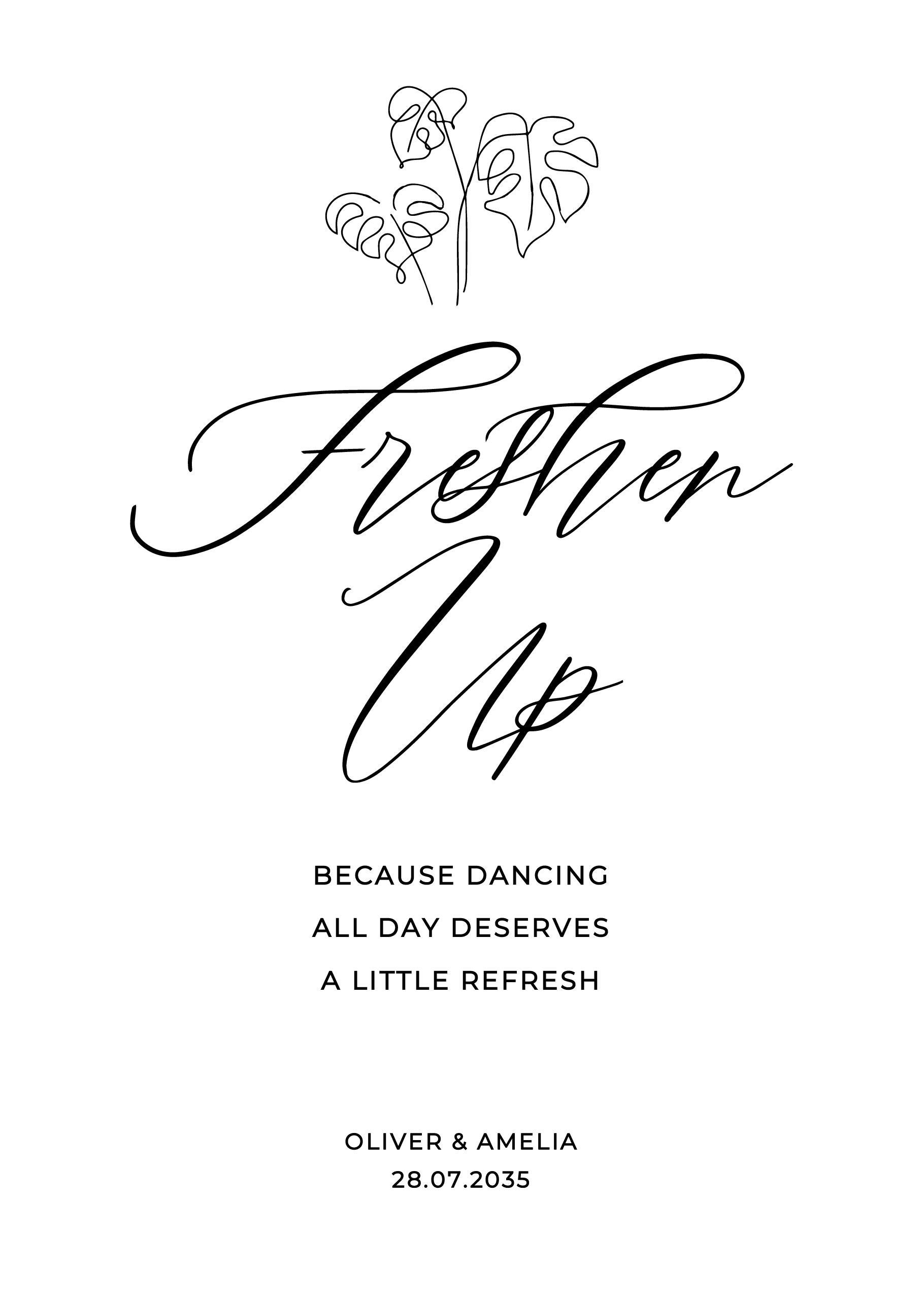 Beach Wedding Day Signs — on the day wedding stationery