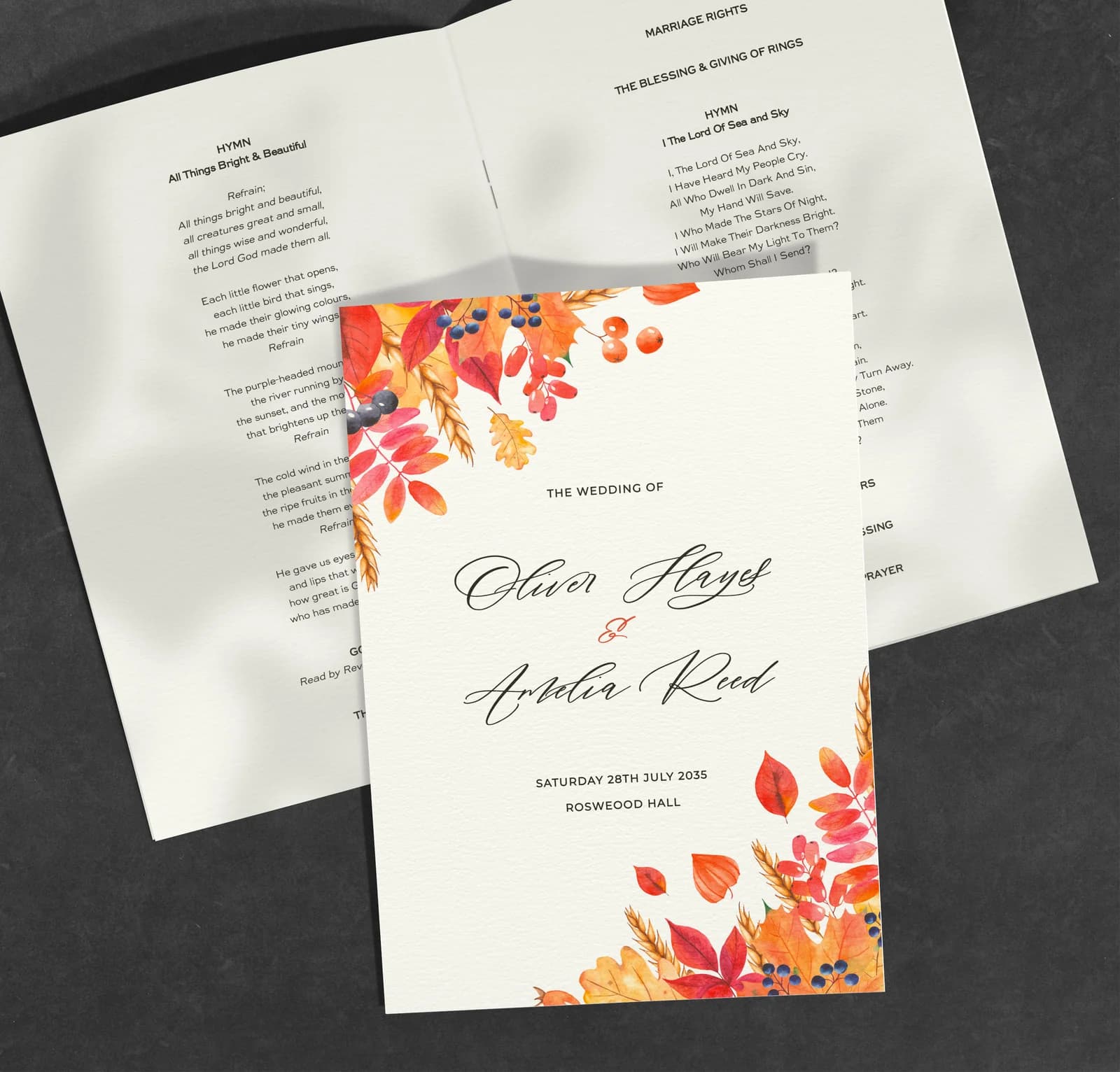 Autumn — Order of Service