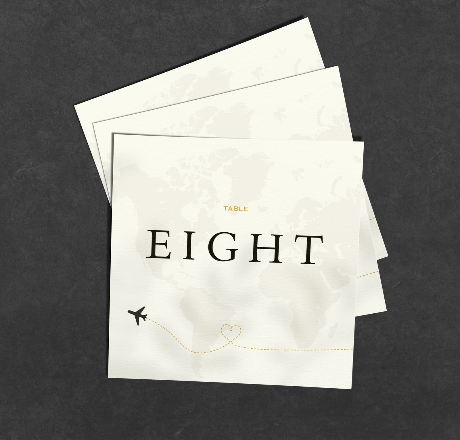 Destination Table Name Card — on the day wedding stationery