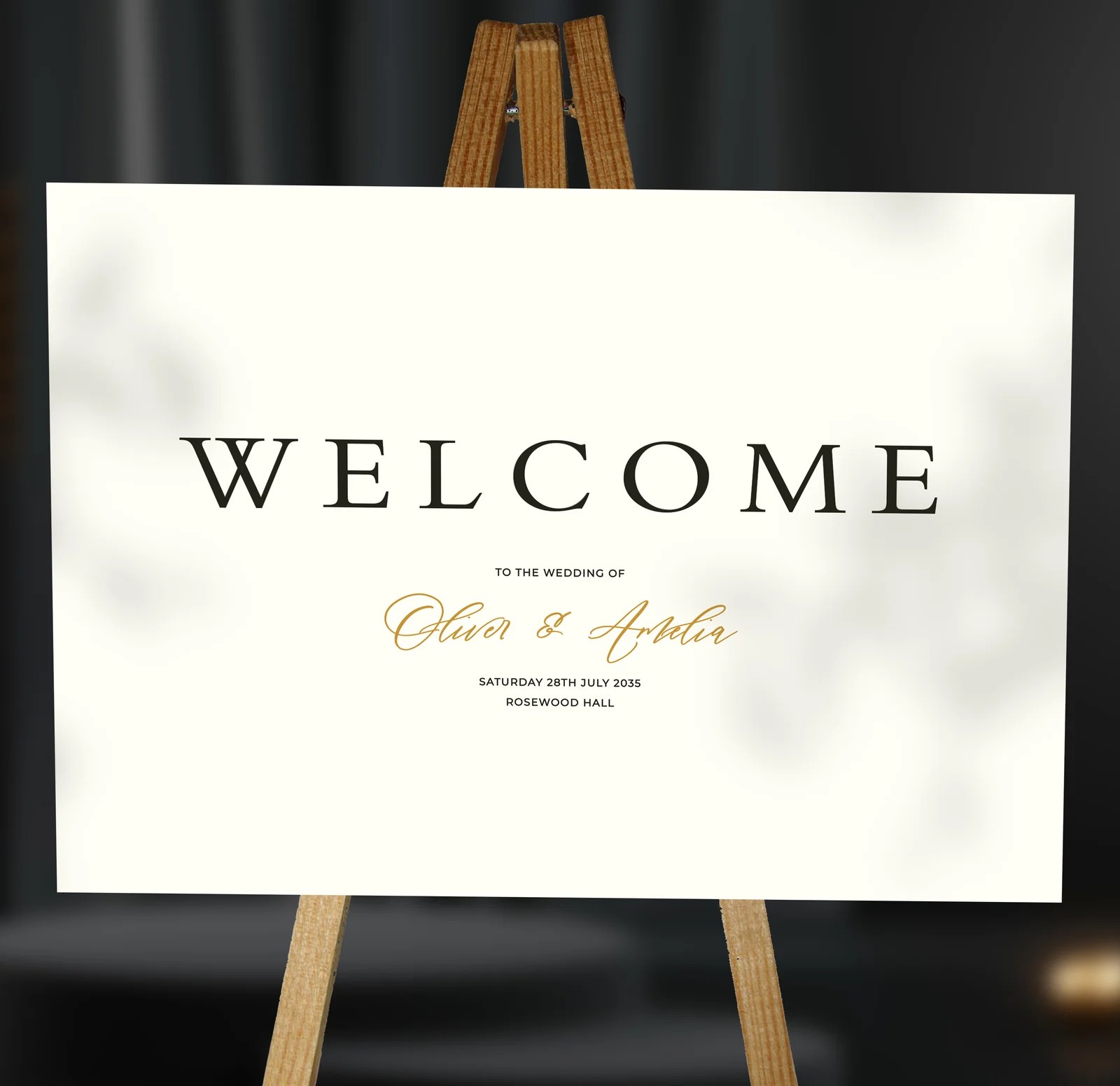 Minimalist Welcome Sign