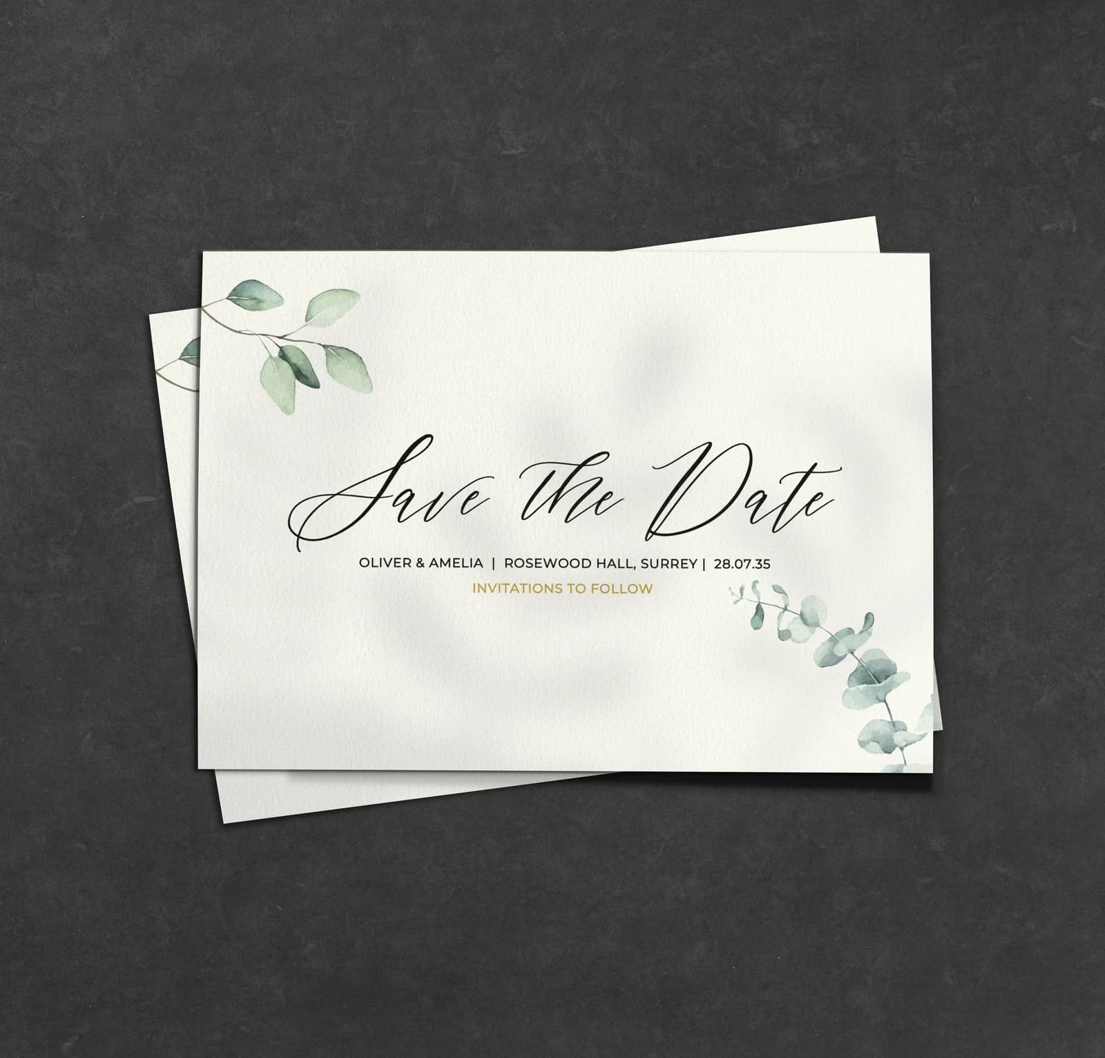 Argyle Apple Save the Date — save the date wedding stationery