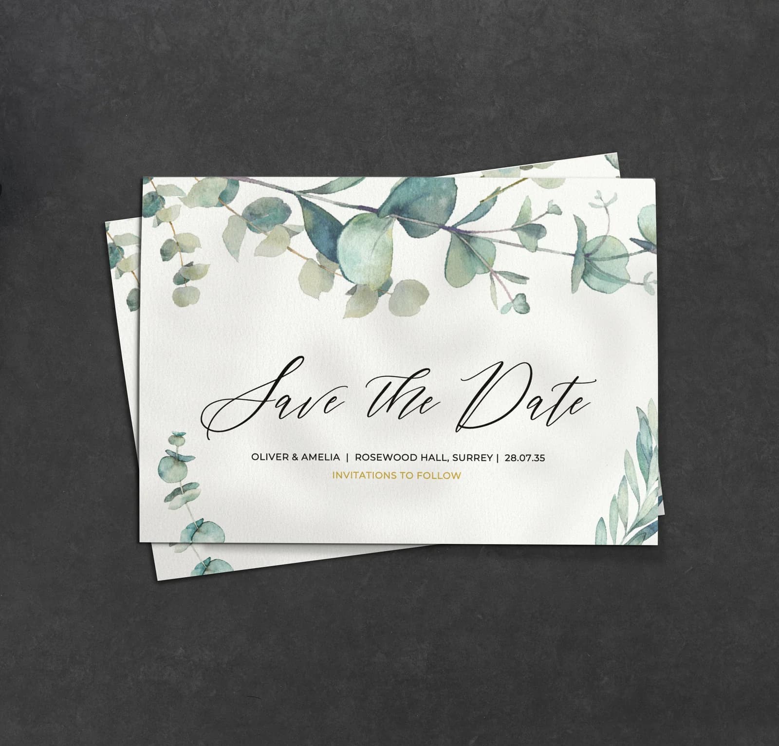 Olive Save the Date — save the date wedding stationery
