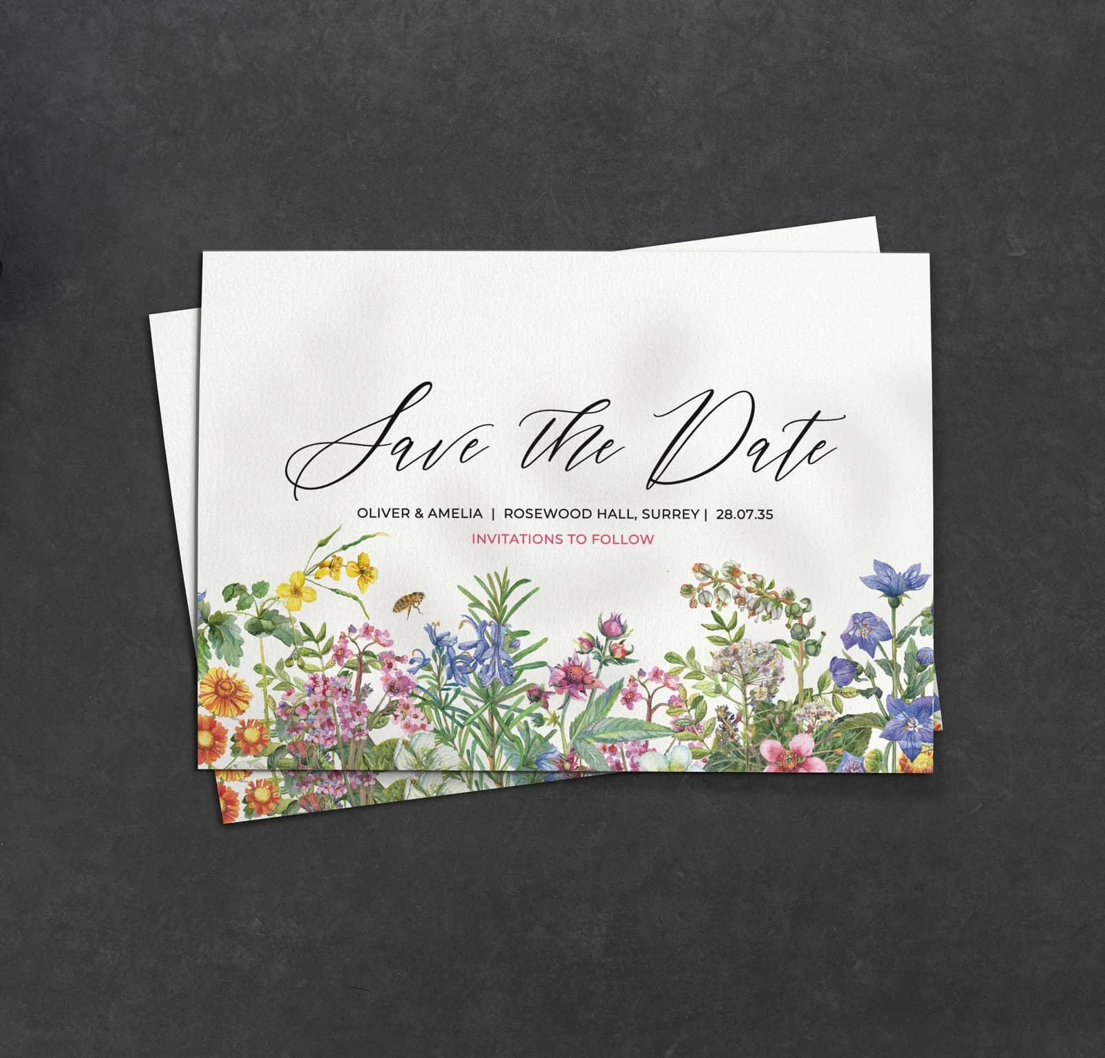 Spring Save the Date — save the date wedding stationery