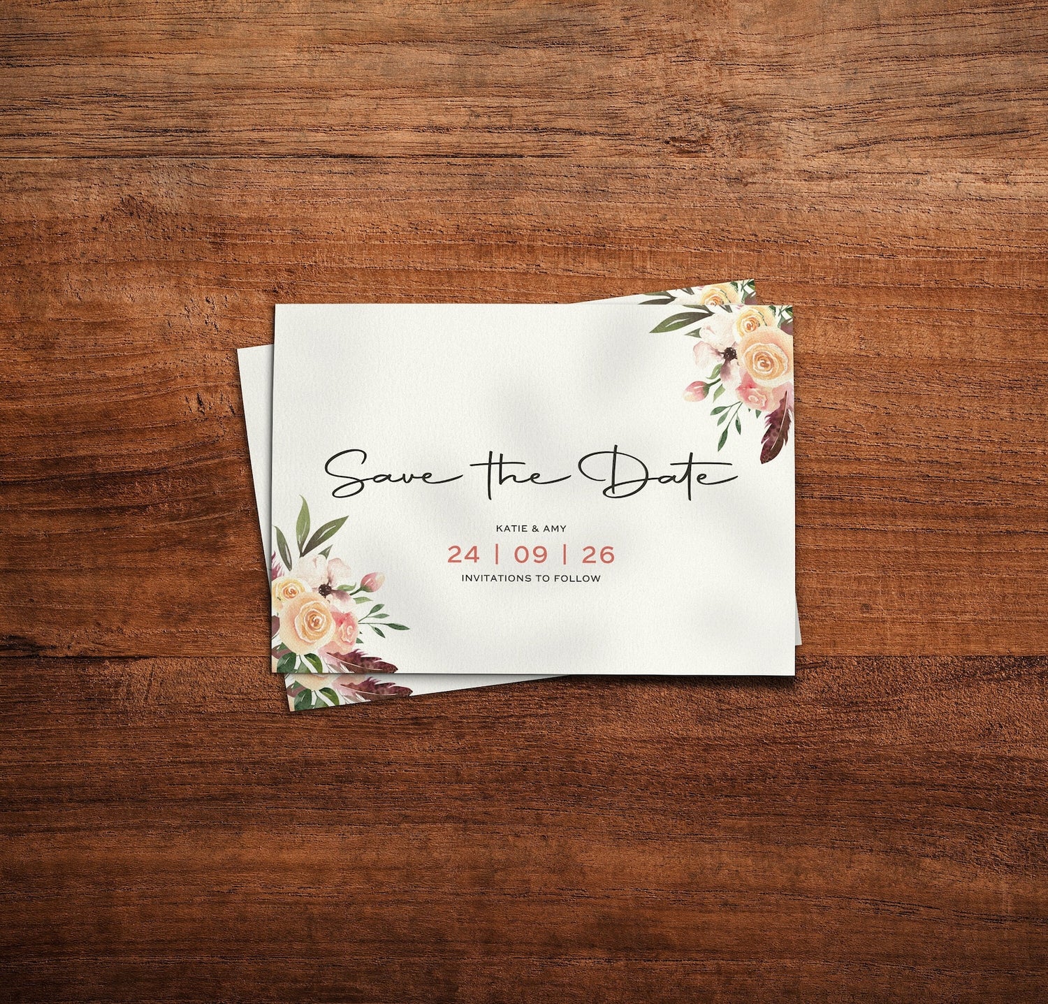 Rustic Save The Dates