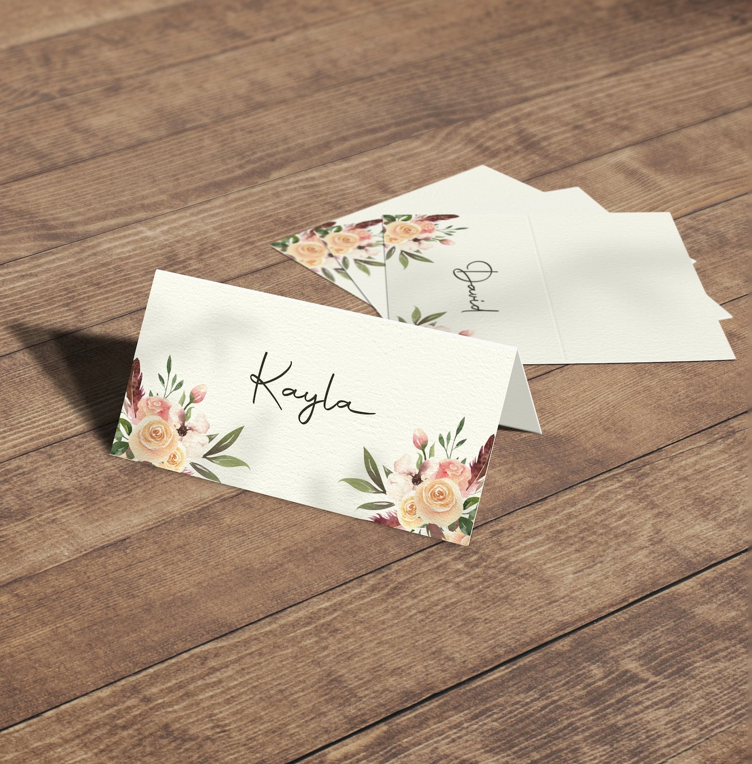 Rustic Name Cards