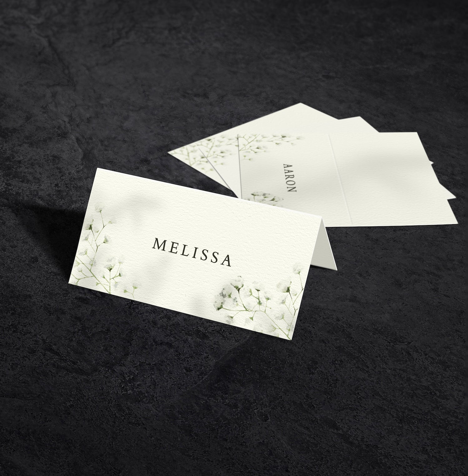 White Place Cards