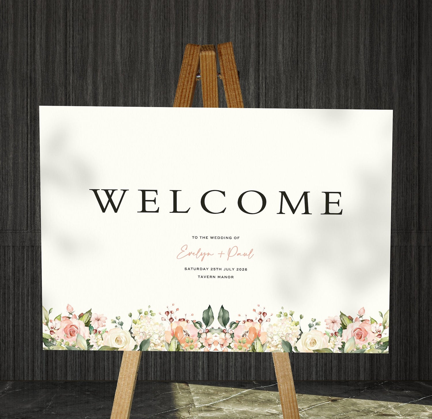 Elegant Wedding Welcome Signs